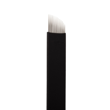 Eske med 25 Jenn Boyd Ink - Brow Slayer microblades/microblading nåle - 14.18 Curved Slant