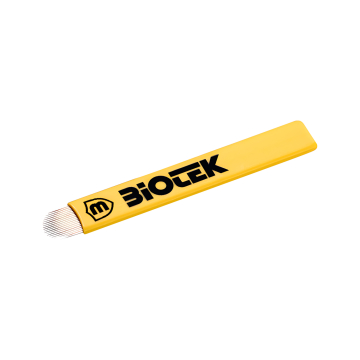 Eske med 25 Biotek Microblading Blader 0.15 mm - Flexy 18U