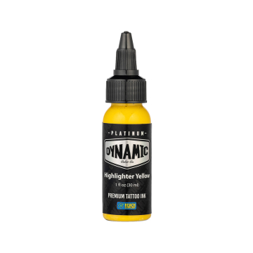 Platinum by Dynamic Tatoveringsblekk - Highlighter Yellow 30 ml