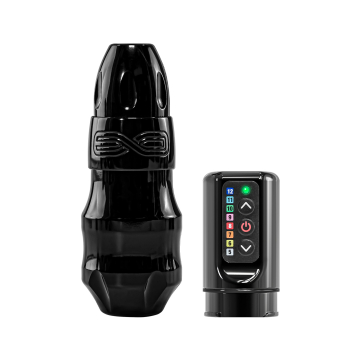 FK Irons EXO tatoveringsmaskin - trådløs Stealth - RCA Bolt + 2x Power Bolts