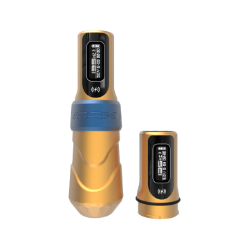 FK Irons Flux Max med 2x PowerBolt II - 4.0 mm Slaglengde - Logan (Yellow/Matte Blue)
