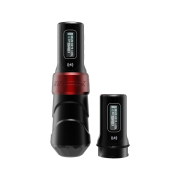 FK Irons Flux Max med 2x PowerBolt II - 3.2 mm Slaglengde - Yomico  Rød/Svart