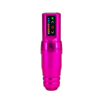 Microbeau Spektra Flux S PMU Permanent Makeup Maskin - rosa/Bubbgelgum