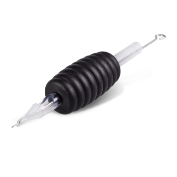 5 pk. Killer Ink engangsgrep/Tip 19mm Diamond tubes komplett med Precision 0.35mm Round Liner tatoveringsnål
