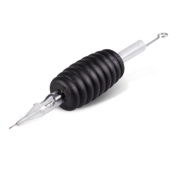 5 pk. Killer Ink engangsgrep/Tip 19mm Round Tubes Komplett med Precision 0.35mm Round Shader tatoveringsnål