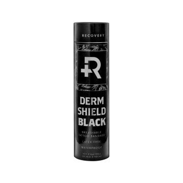 Recovery Derm Shield - 25 cm x 7,3 m (10" x 8 Yard) Beskyttende Bandasjen Rull - Svart