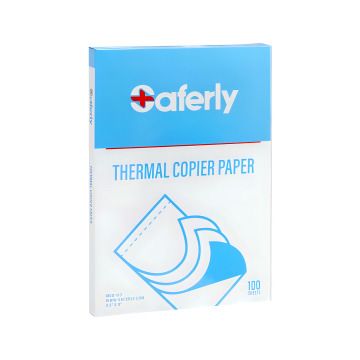 Eske med 100 Saferly Tattoo Thermal Image Copier sjablongpapir (8.5" x 11")