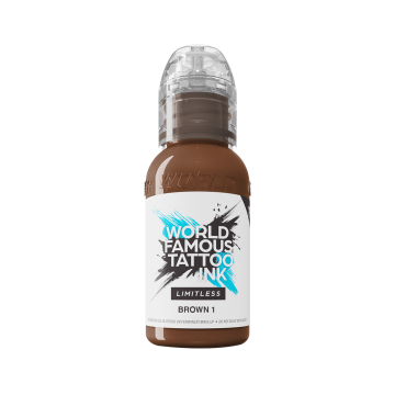 World Famous Limitless Tatoveringsblekk - Brown 1 30 ml