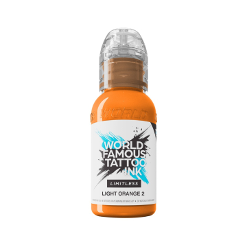 World Famous Limitless Tatoveringsblekk - Light Orange 2 30 ml