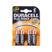 4 pk. Duracell Plus batteri